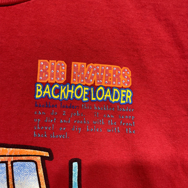 Vintage Kids Backhoe Big Movers T Shirt Size 6/7