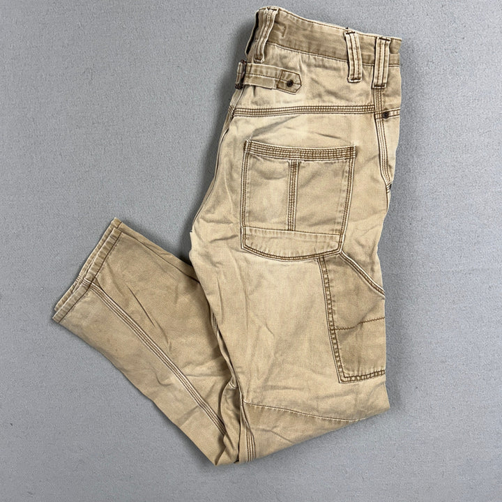 River Island Men's Buckle Back Carpenter Pants Size 32