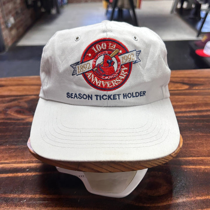 1992 Cardinals MLB Season Ticket 100th Anniversary Hat