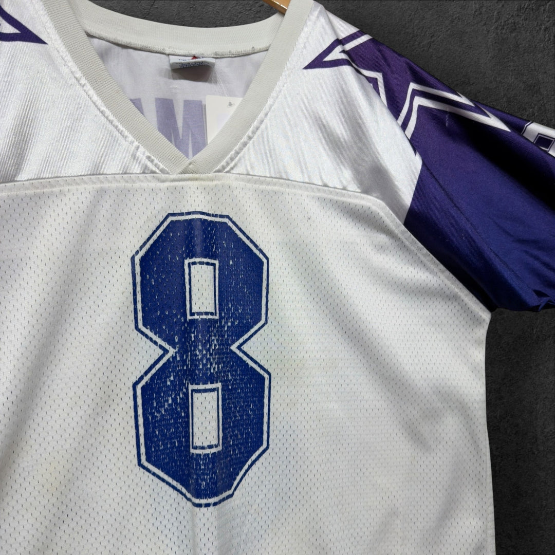 Vintage Dallas Cowboys Troy Aikman 90s Apex One Jersey Size Large