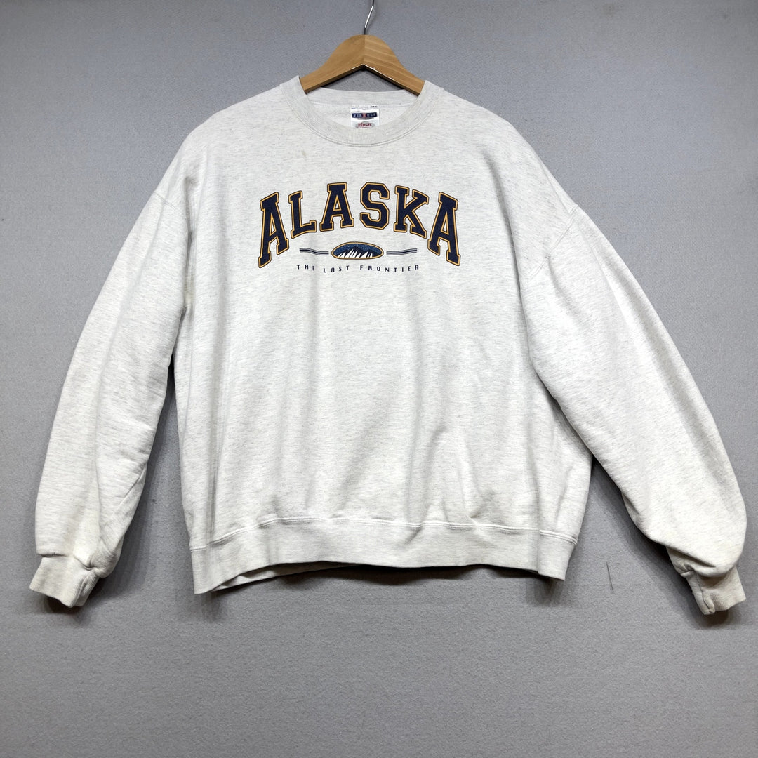 Vintage Alaska The Last Frontier Sweatshirt Size XL