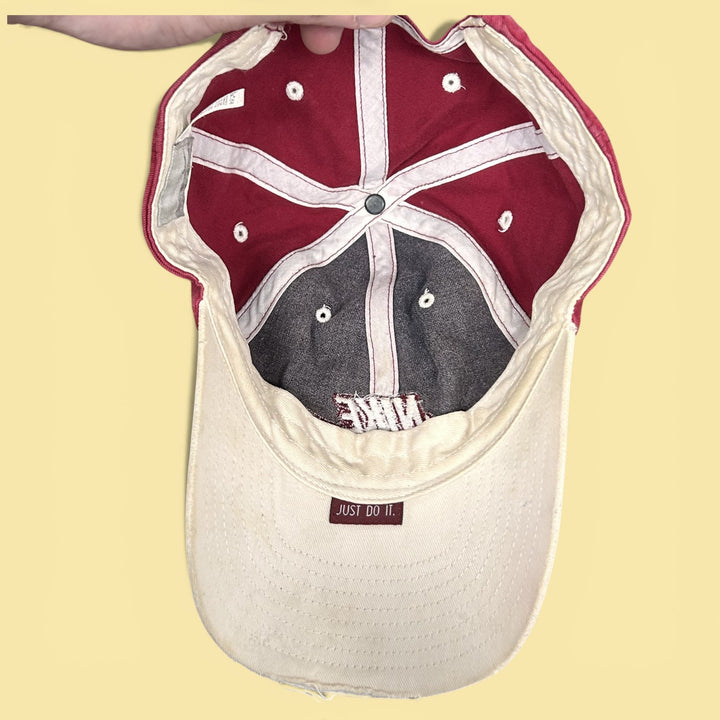 Vintage Y2K Nike Maroon strap back Hat