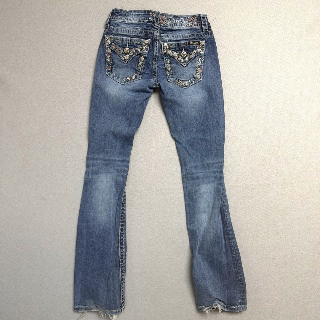 Vintage Miss Me Embellished Pocket Y2K Jeans Size 26