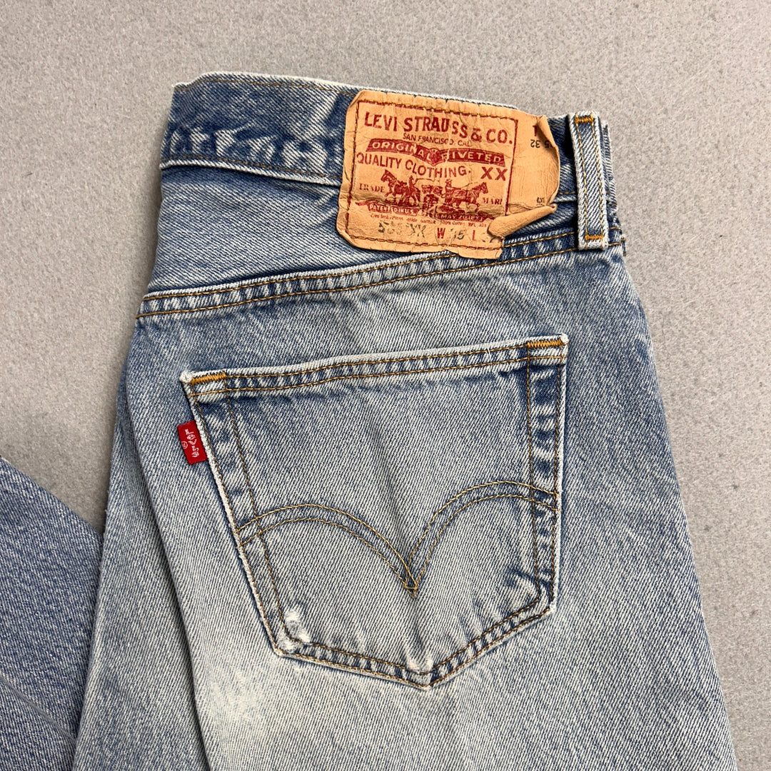Vintage Levi's 501xx Light Blue Jeans Made in USA Men's 32x30