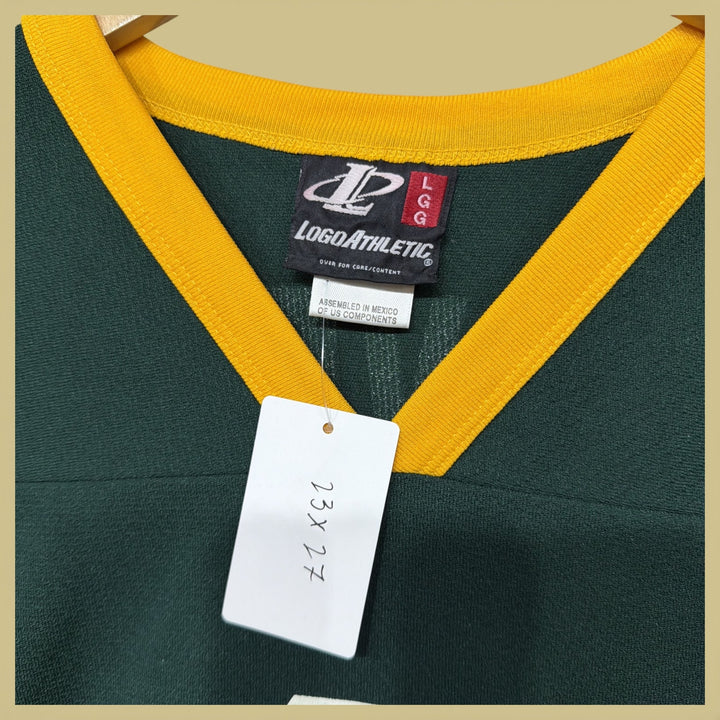 Vintage Brett Favre Packers 90s Logo Athletic Jersey Size Large