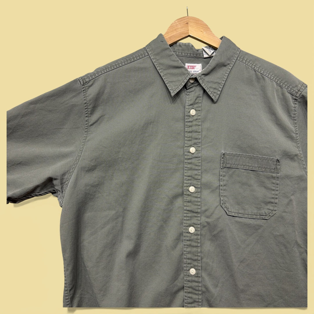 Vintage Levis Dry Goods 2000s Button Down Shirt Size Large