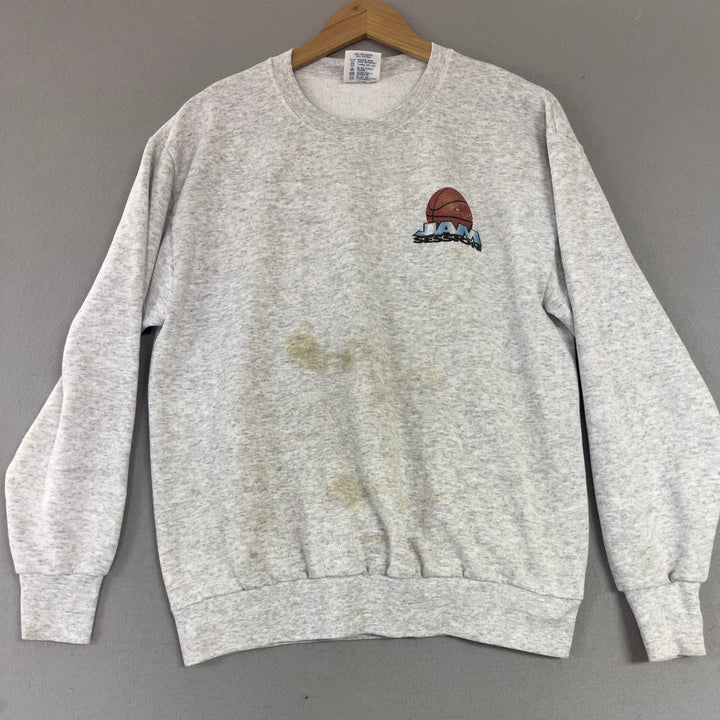 Vintage University of Arkansas Basketball Jam Session Sweatshirt Size Large