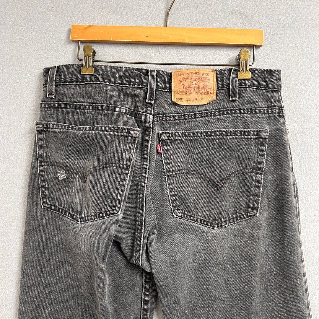 Vintage Levi's 505 Black Jeans Size 36X33
