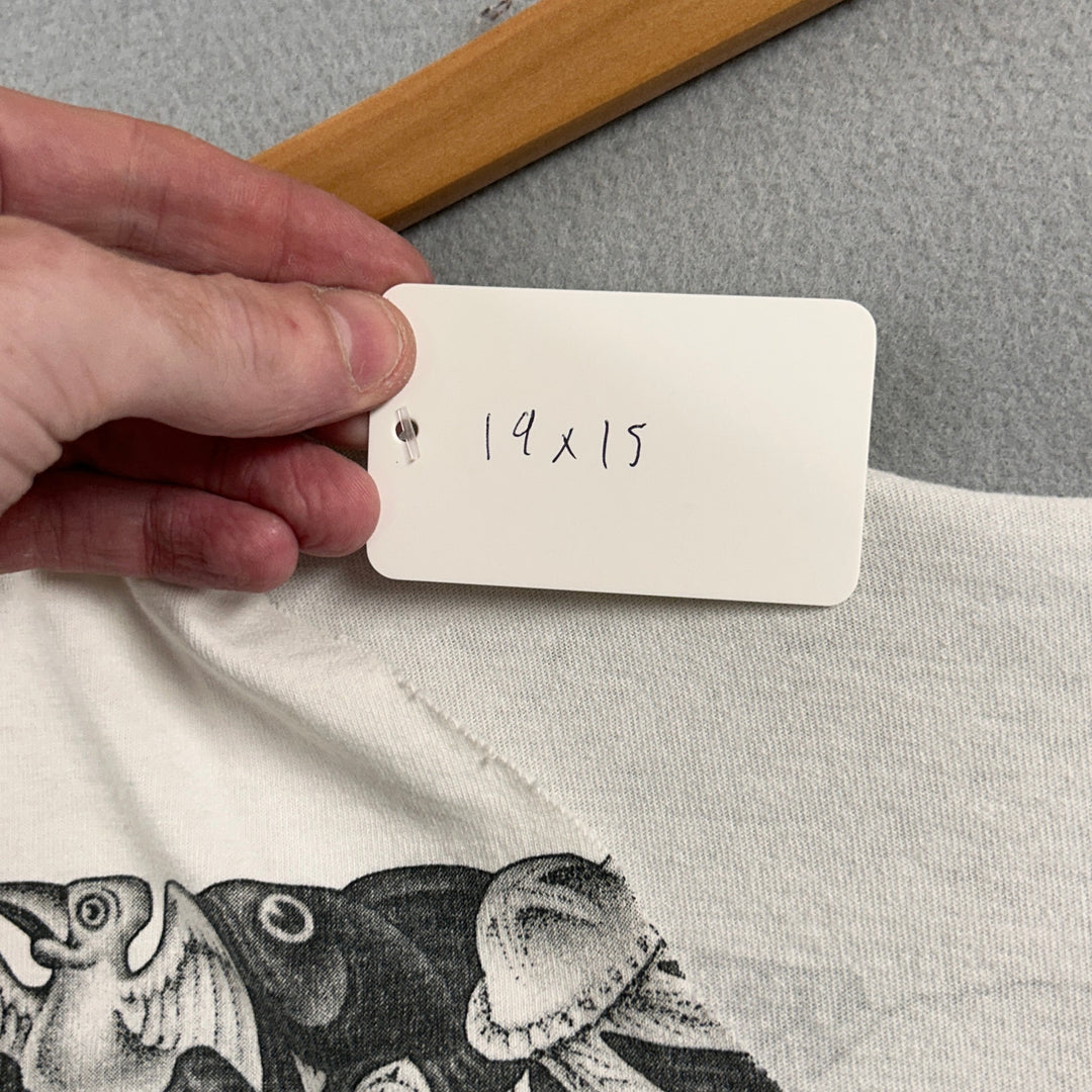 Vintage MC Escher Cropped Art T Shirt Size Medium