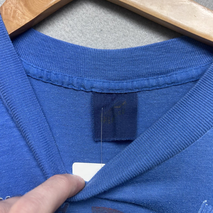 Vintage 1985 Reagan Bush Presidential Inauguration Politics Shirt Blue Size S