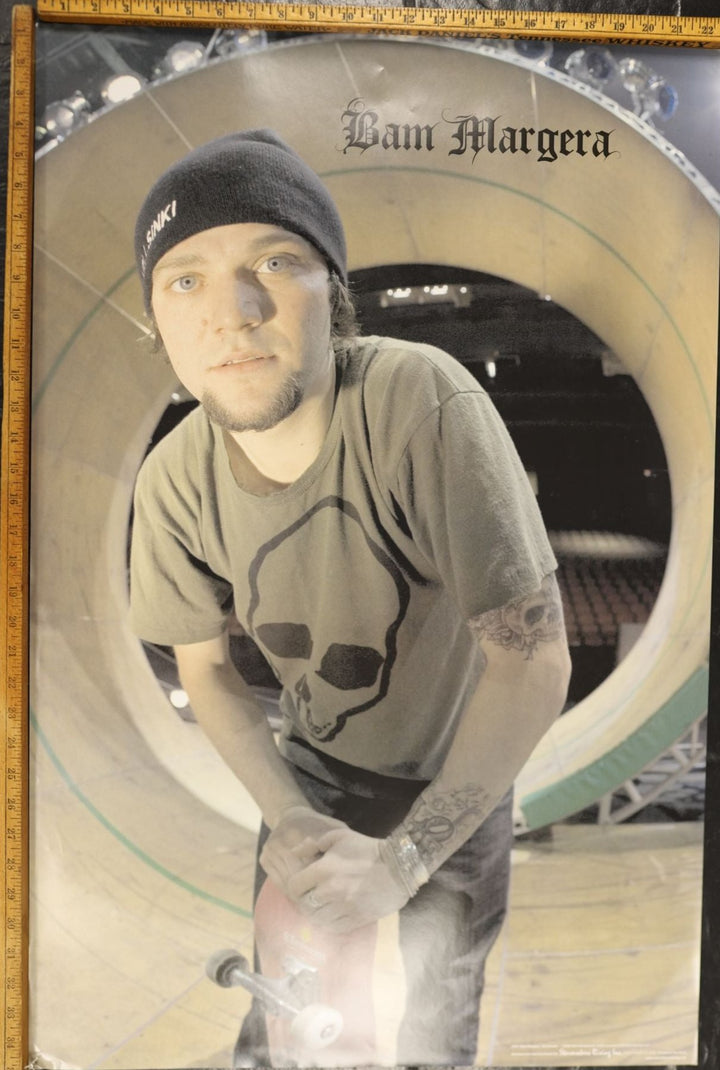 2000s Vintage Bam Margera Skateboarding Poster