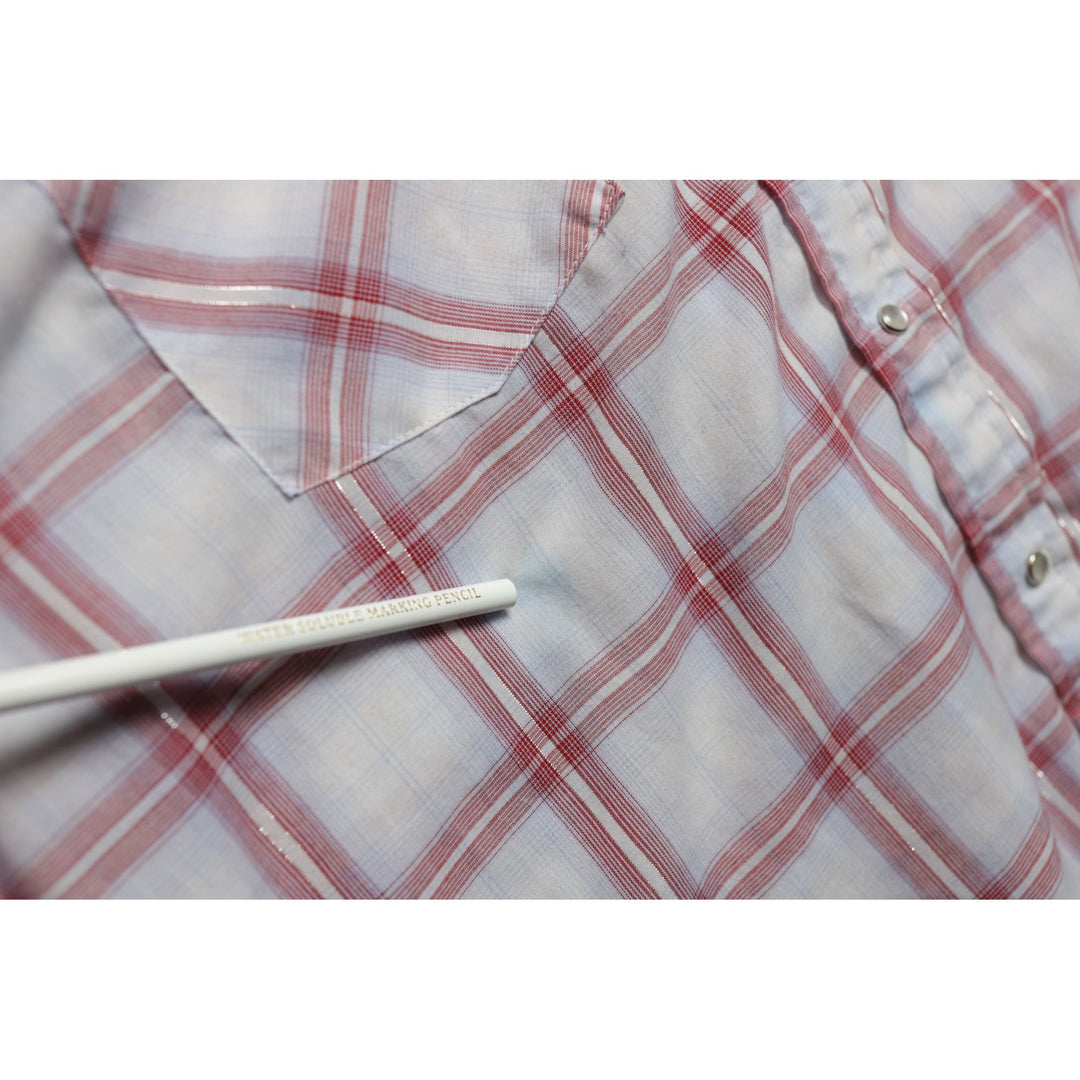 Ely Cattleman Vintage Plaid Shirt Large 90s