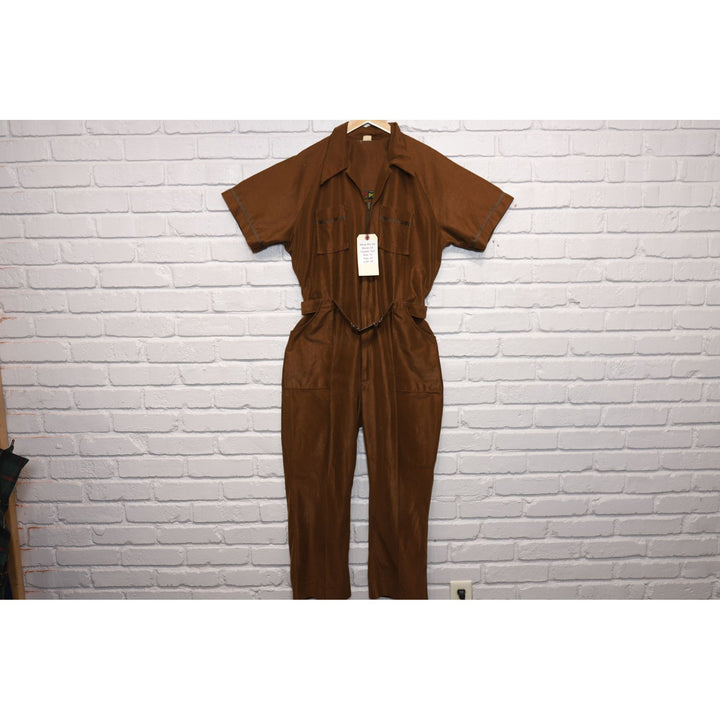 70s Vintage Bill Parry Corduroy Jumpsuit Coveralls Size Large