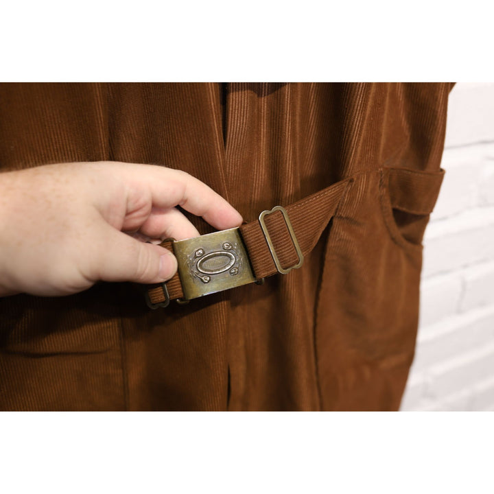 70s Vintage Bill Parry Corduroy Jumpsuit Coveralls Size Large