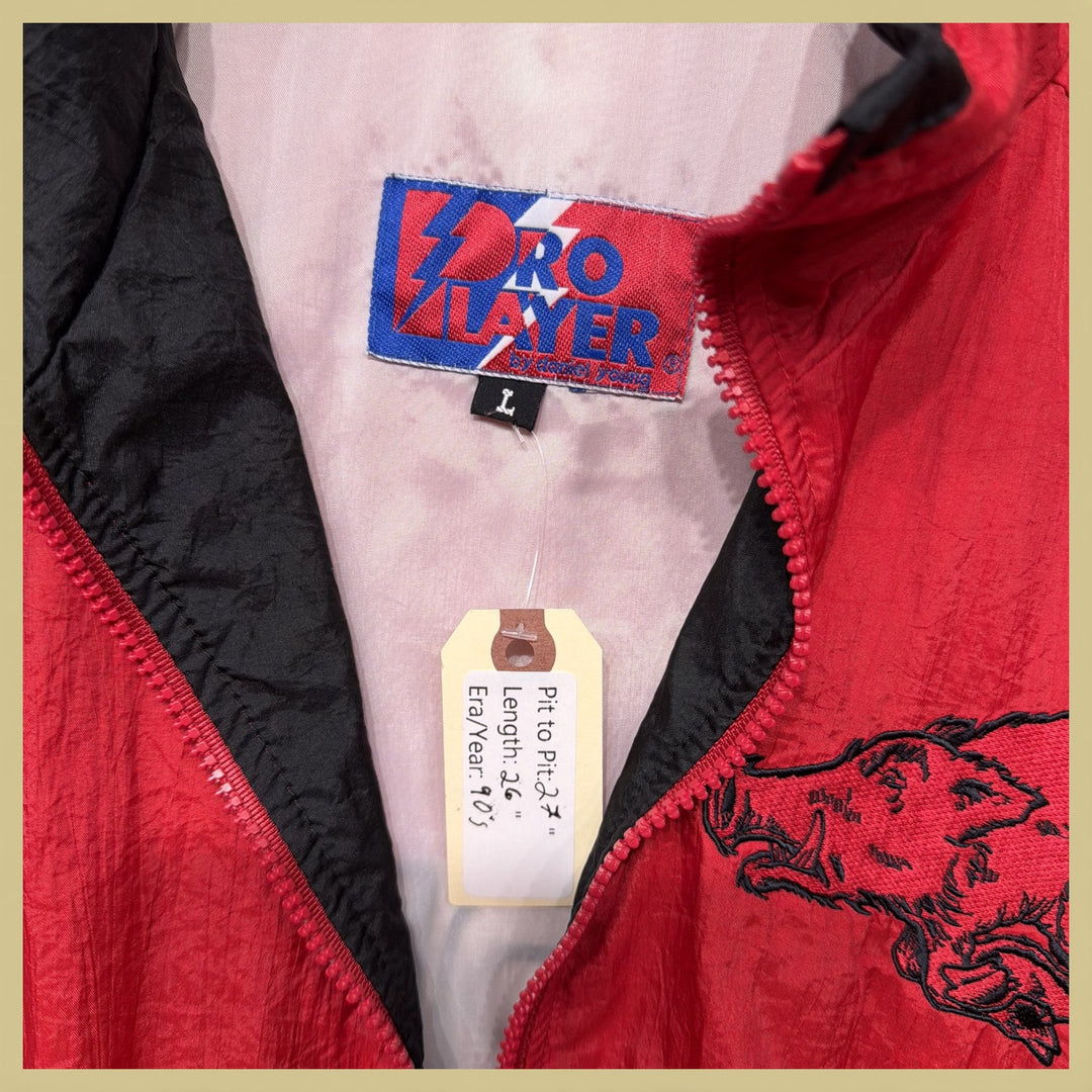 Vintage Arkansas Razorbacks 90s Pro Player Jacket Size Large