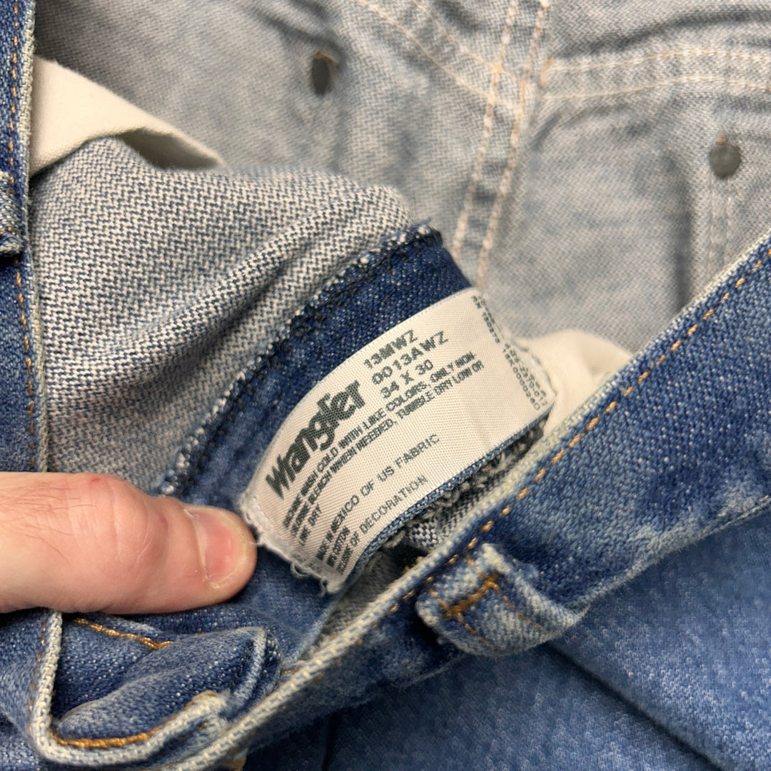 Vintage Wrangler Men's Blue Jeans Medium Wash 32x29