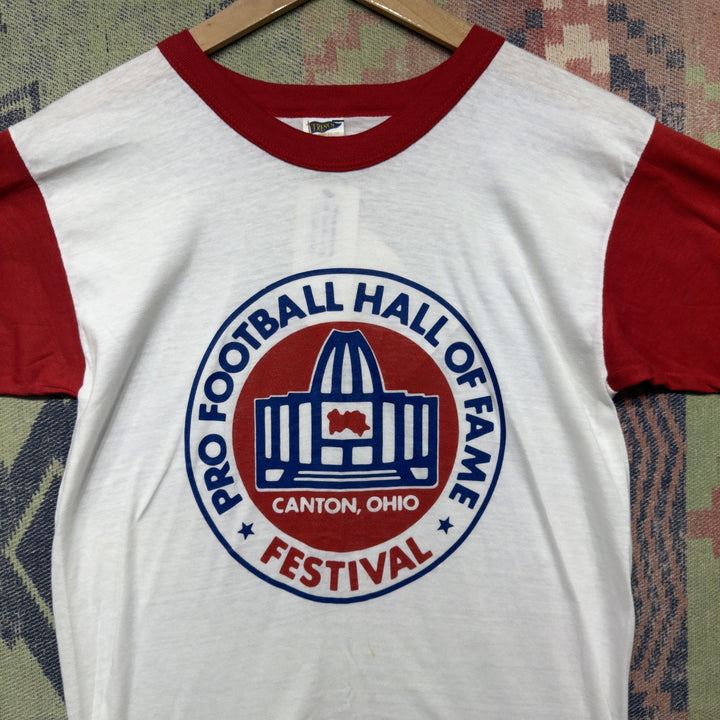 Football Hall of Fame Vintage T Shirt Size Medium  80s