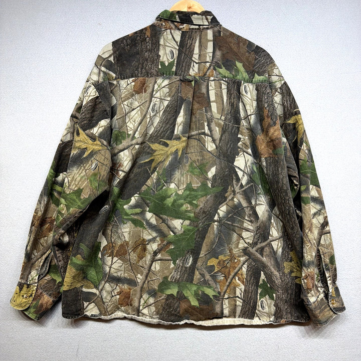Vintage Liberty Realtree Camo Button Down Shirt size XL