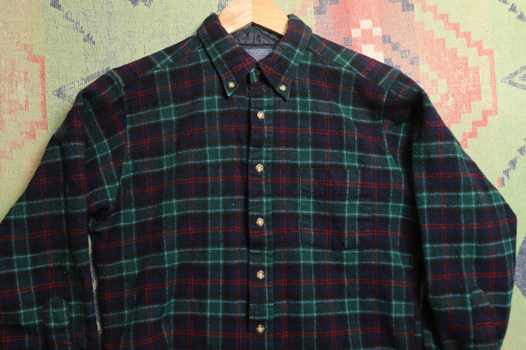 Pendleton Wool Vintage Tartan Shirt Large 80s