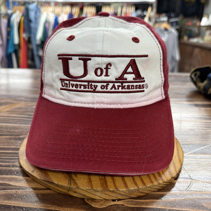 Vintage 2000s Arkansas U of A Strap Back Hat