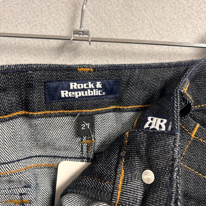 Rock And Republic Dark Denim Skirt Size 27