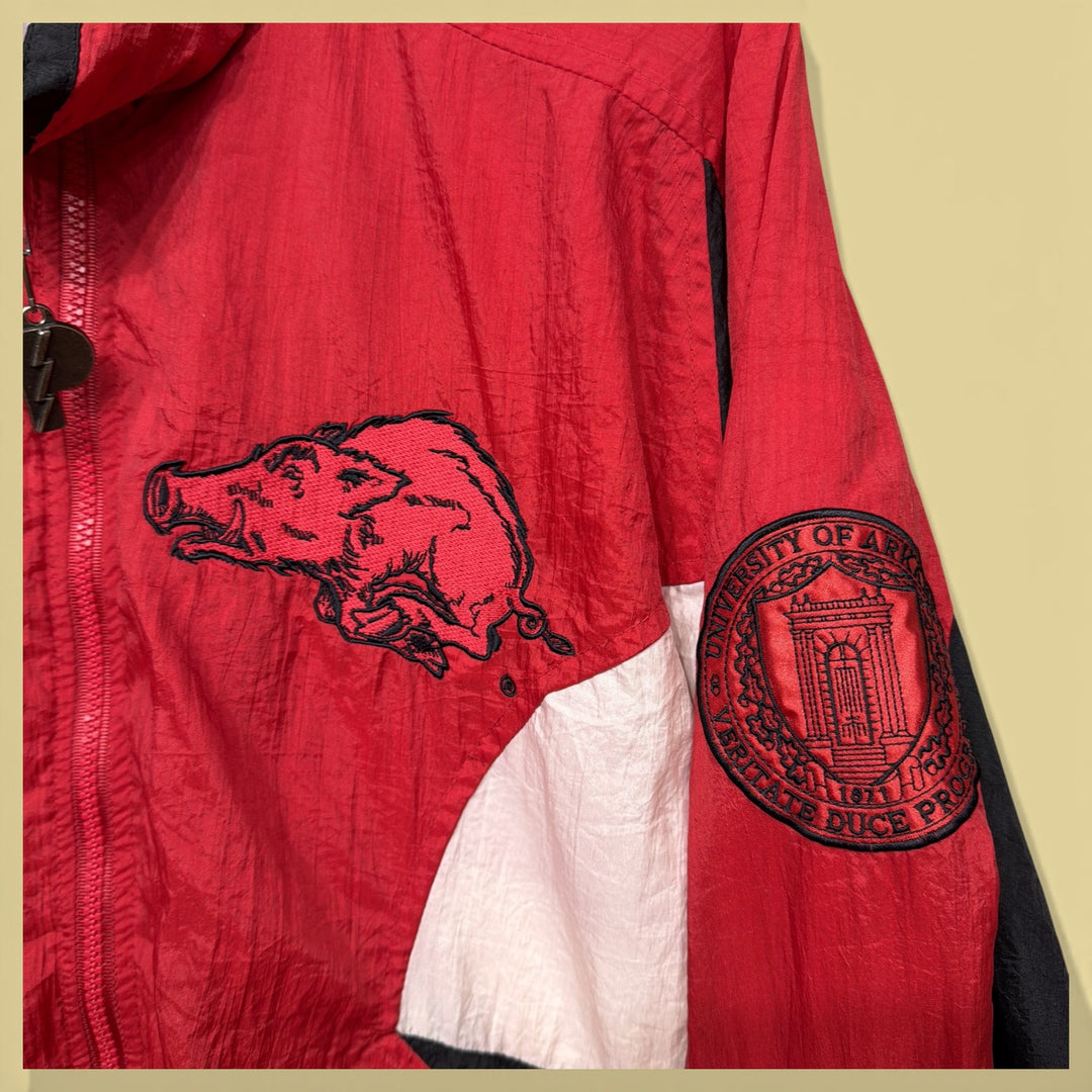 Vintage Arkansas Razorbacks 90s Pro Player Jacket Size Large