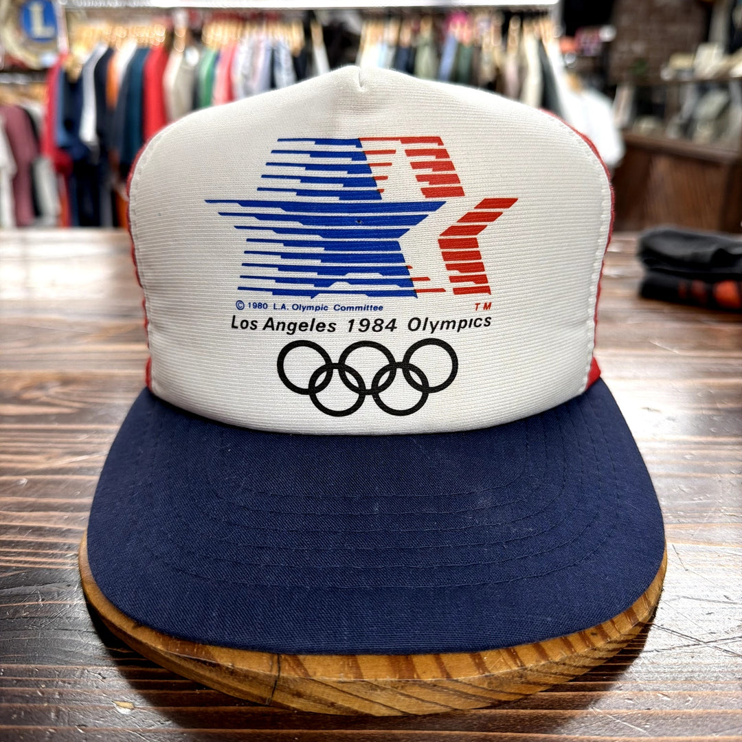 Vintage Adidas 1984 Olympics Snapback Trucker Hat