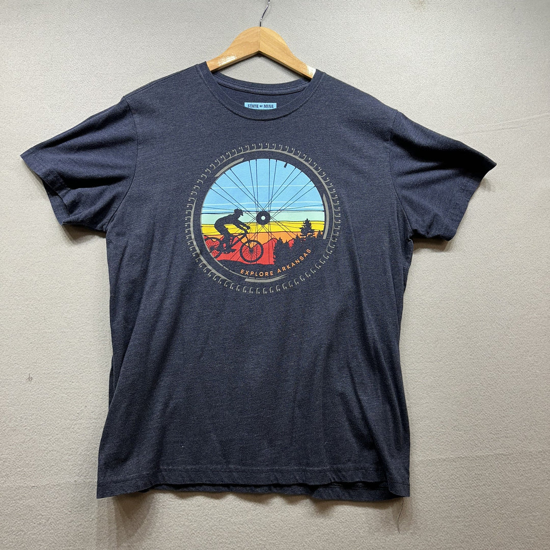 Explore Arkansas Cycling T Shirt Size Large