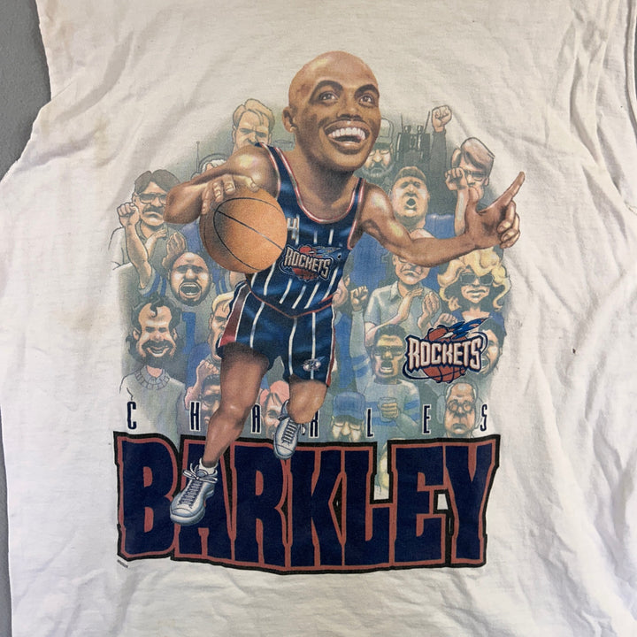 Vintage Houston Rockets Charles Barkley Big Head T Shirt Size XL