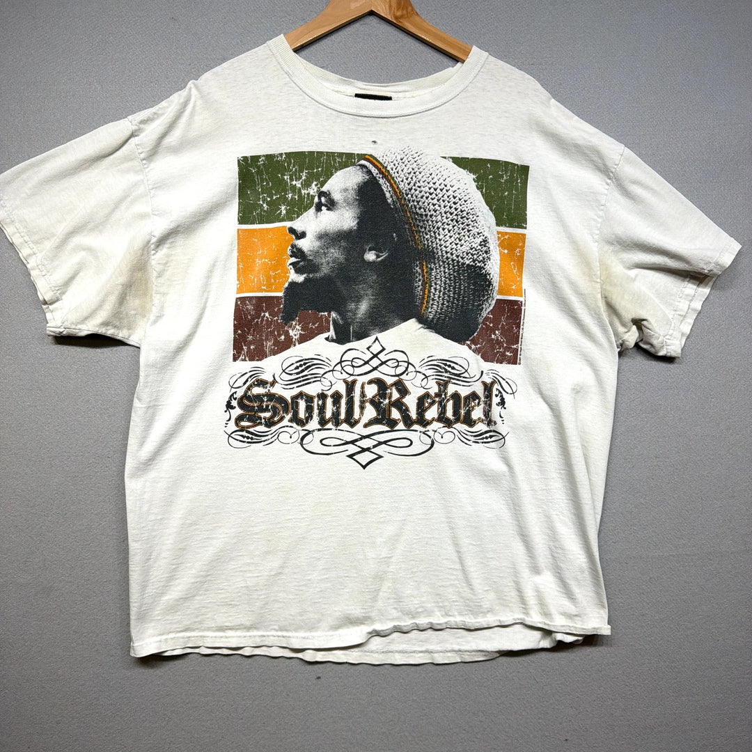 Vintage Bob Marley Soul Rebel T Shirt Size XXL