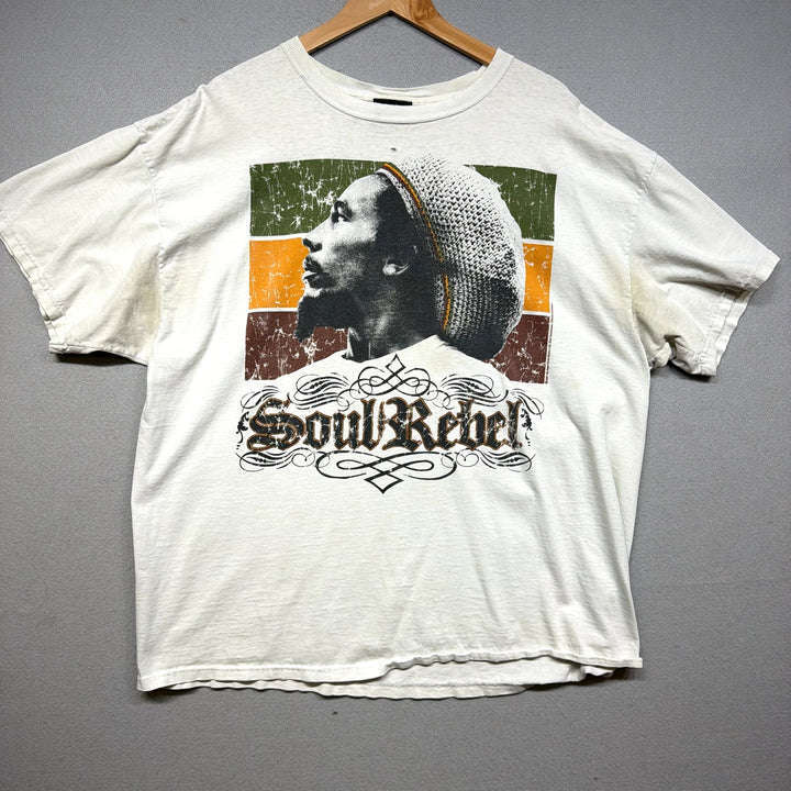Vintage Bob Marley Soul Rebel T Shirt Size XXL
