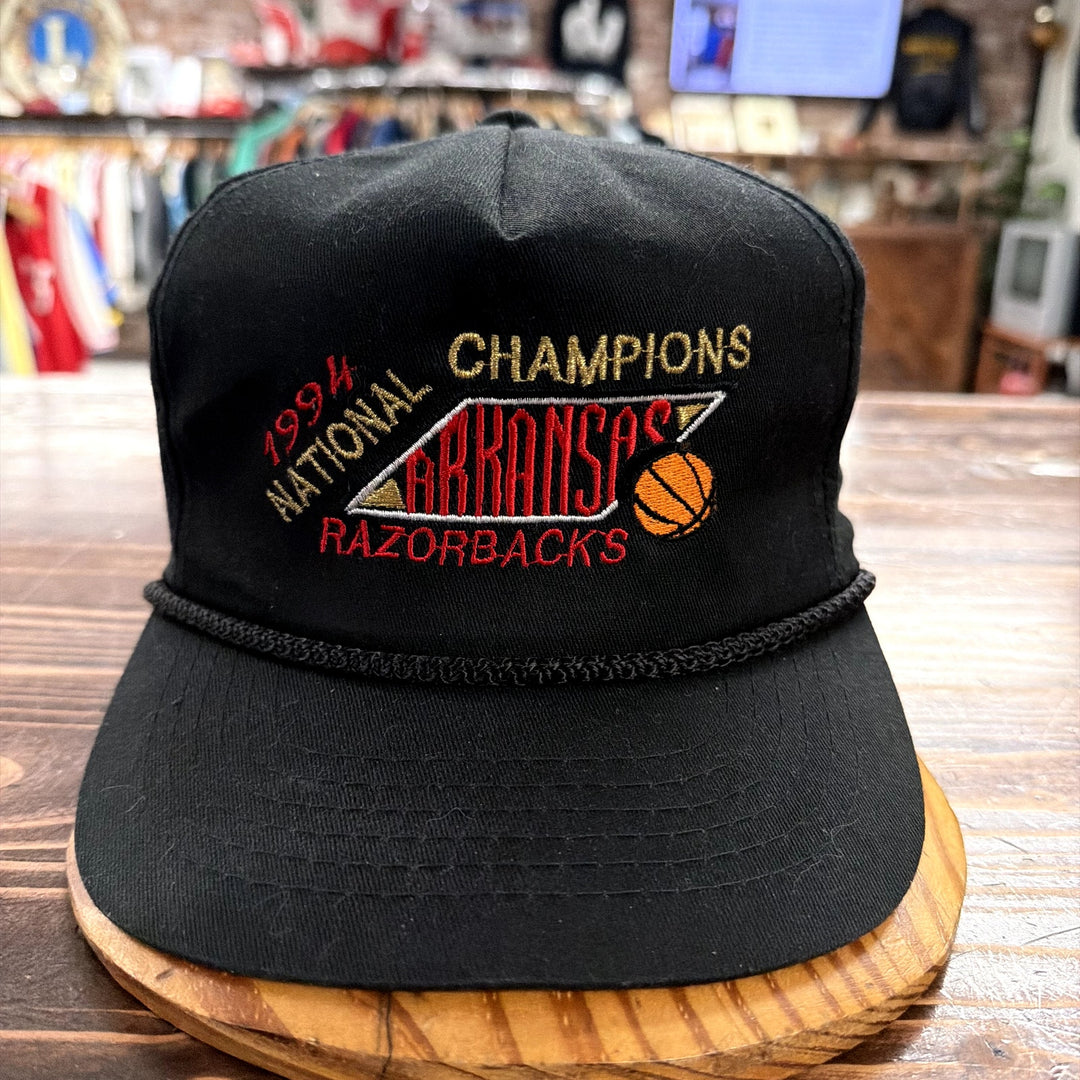 Vintage 1994 Arkansas National Champions Basketball Snapback Hat