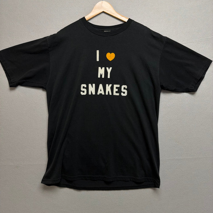 Vintage 80s I love my snakes T Shirt Size XL