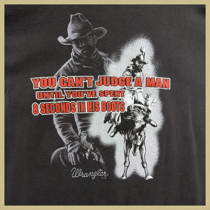 Vintage Wrangler Cowboy Code 90s T Shirt Size XL