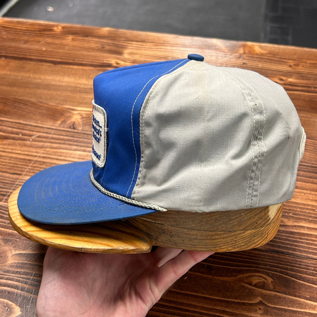 90's Chicken...American Choice Blue/Grey Snapback Farm Hat