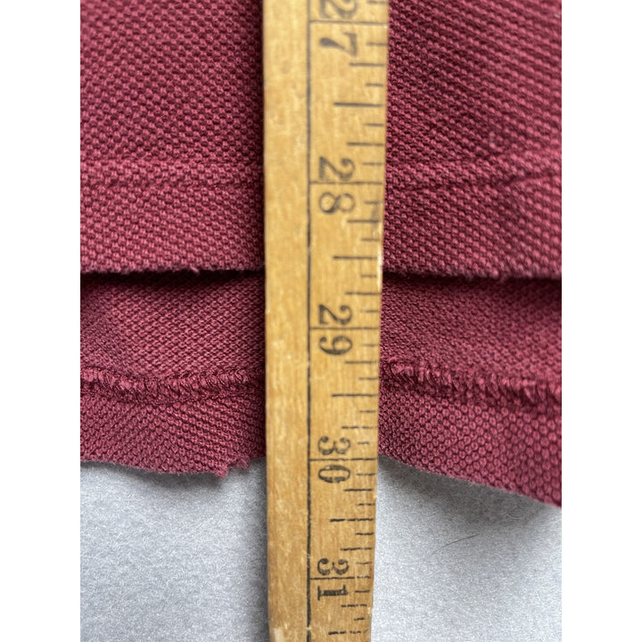 Y2k Abercrombie & Fitch Red Long Sleeve Polo Size XXL