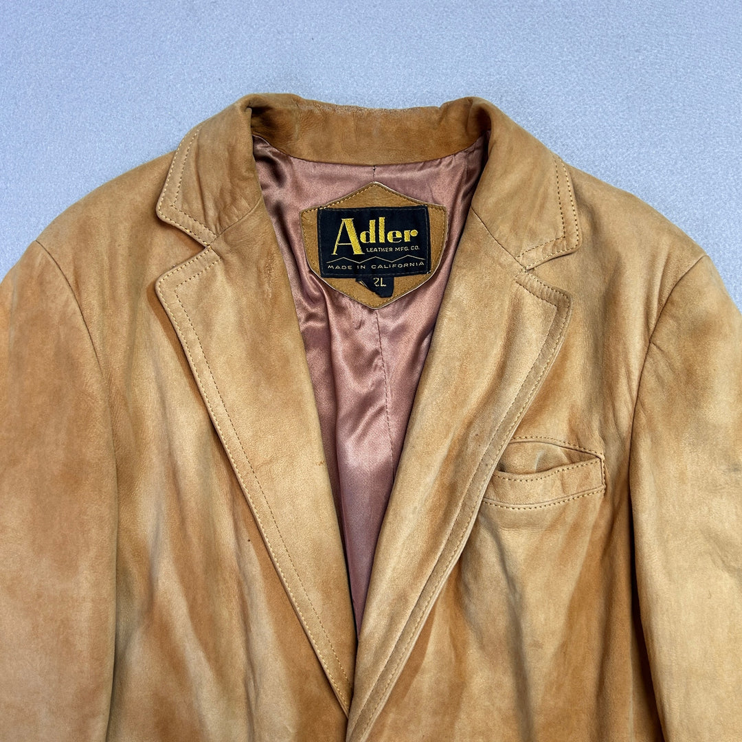 Vintage Addler Leather Blazer Jacket Size 42L