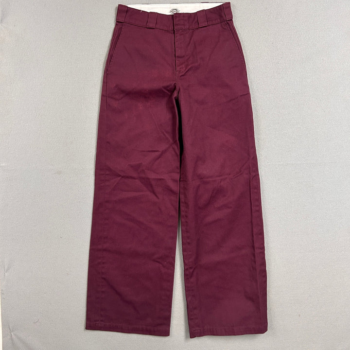 Dickies burgundy Work Pants Size 28
