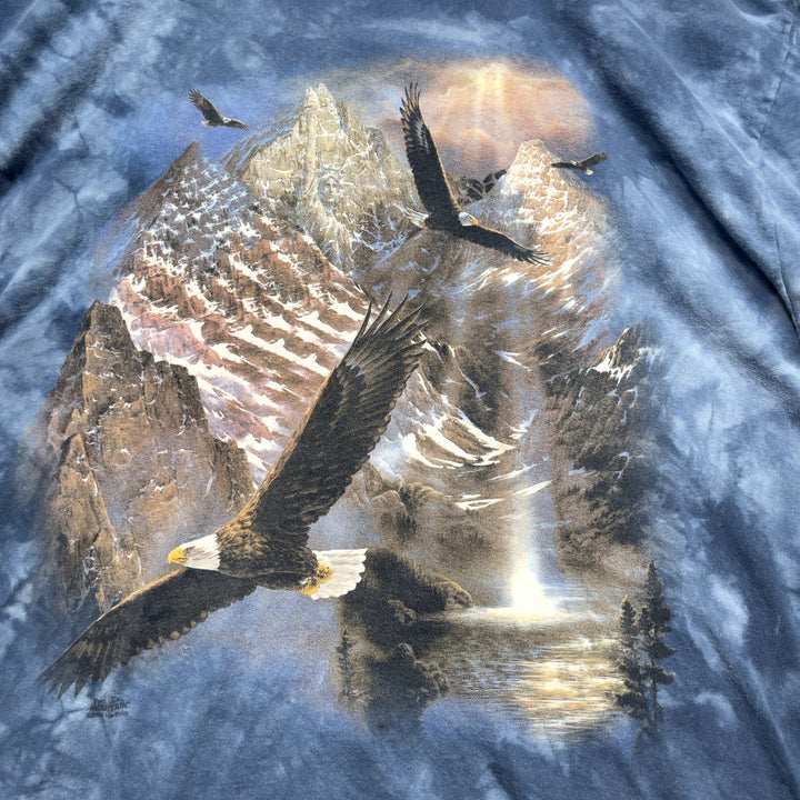 Vintage The Mountain Eagle Tie Dye Tee Shirt size XL