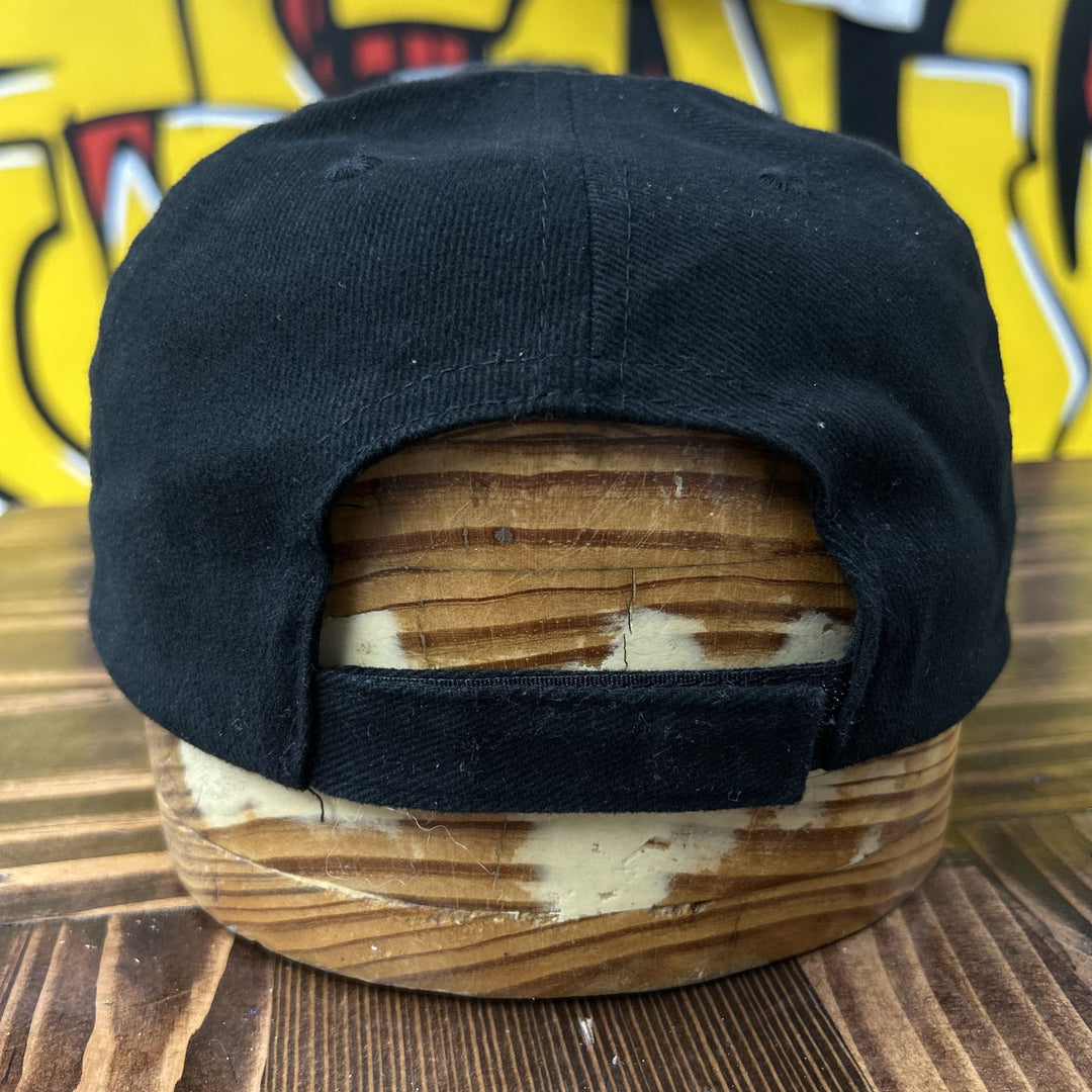 ESPN Vintage Black Strap Back Hat 2000s