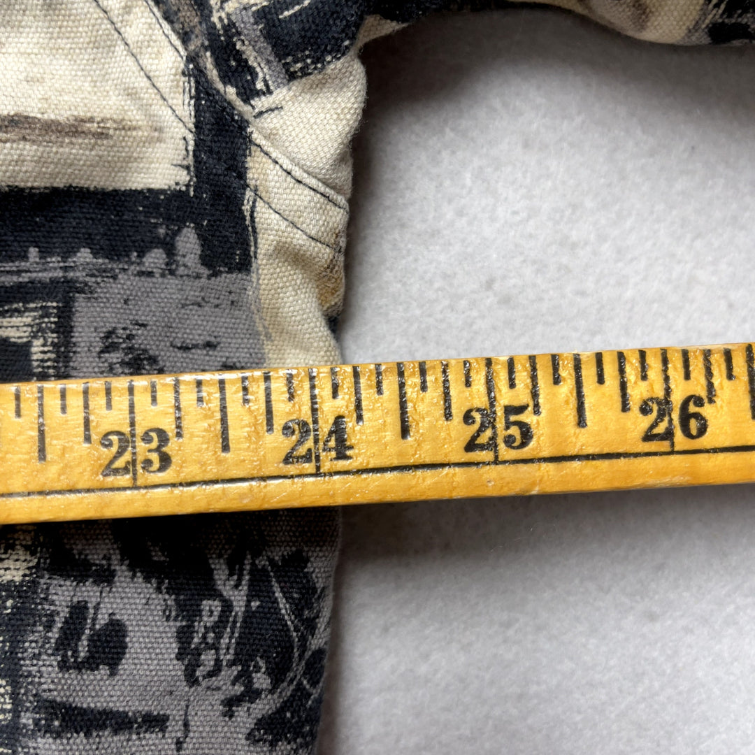 Vintage Men's Sandy River Western Print All Over Button Down Large