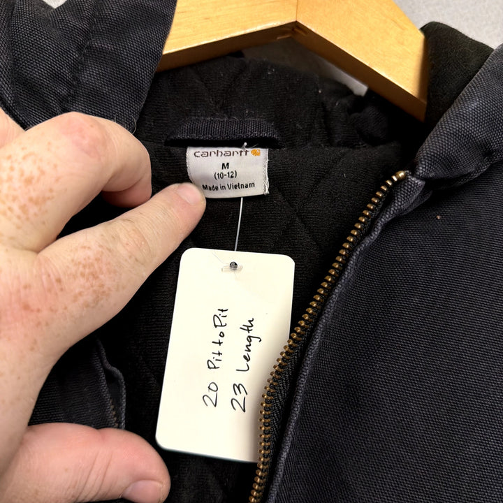 Vintage Kids Carhartt Active Jacket Black Size Medium