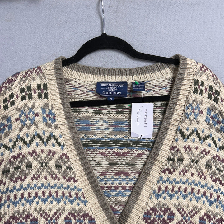 Vintage Best American Clothing Co Cardigan Sweater Size Medium