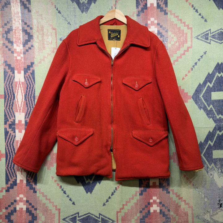 Patrick Duluth Vintage Red Wool Hunting Jacket Medium 50s