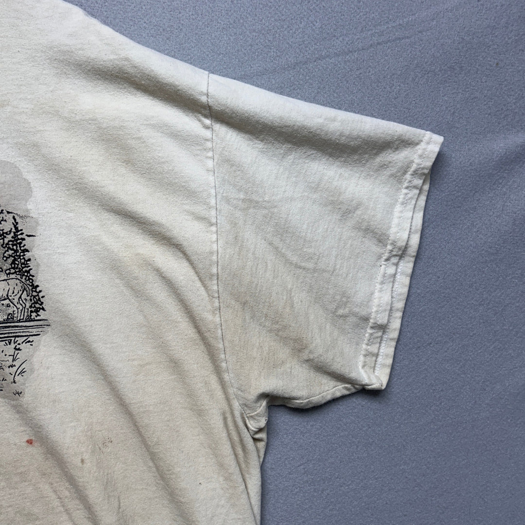 Vintage Grizzly and Wolf Discovery Center T Shirt Size XXL