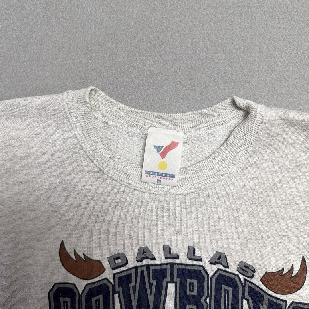 Vintage Dallas Cowboys Taz Looney Tunes Sweatshirt Size XL