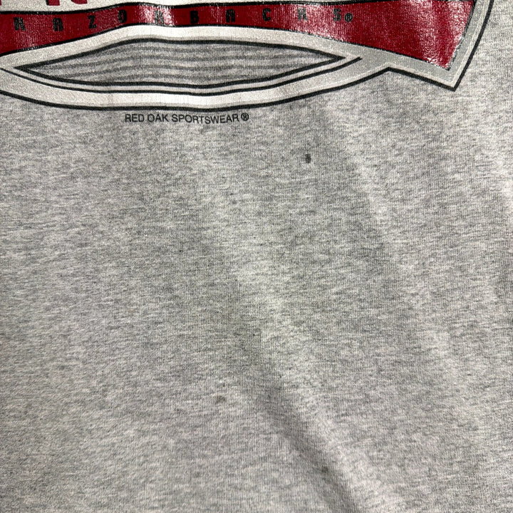 Vintage University Of Arkansas Gray T Shirt Size Large