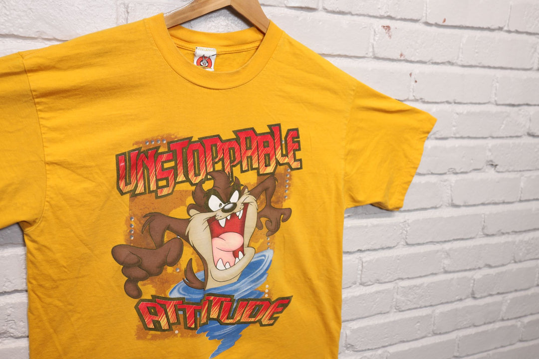2000s Vintage Looney Tunes Taz Attitude T Shirt Size XL