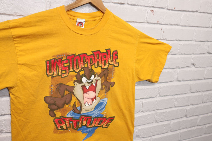 2000s Vintage Looney Tunes Taz Attitude T Shirt Size XL