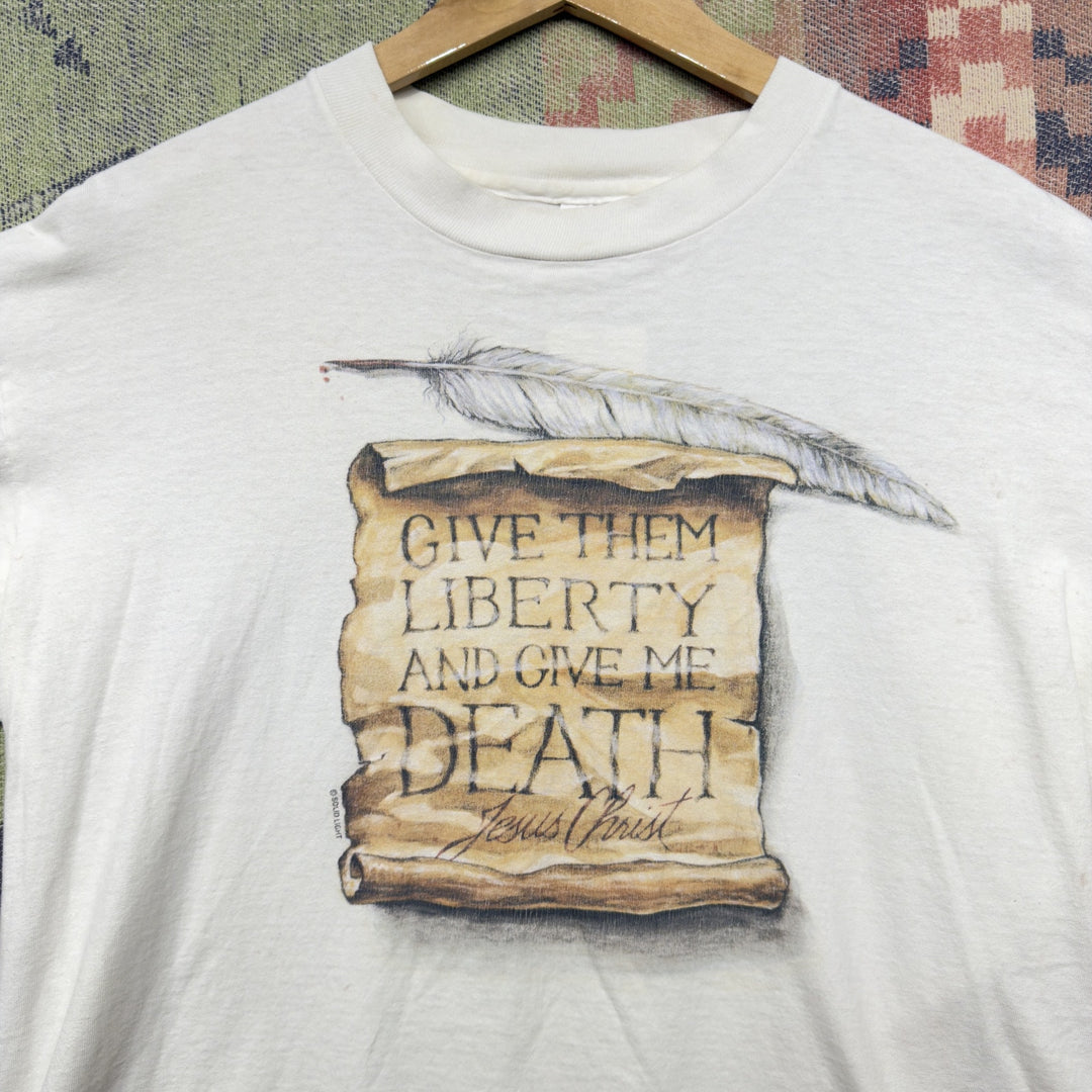 Give them Liberty Vintage Jesus T Shirt Size Large  90s